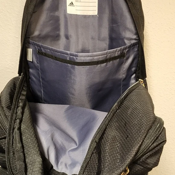 Adidas Black and Gold Men's Backpack - Picture 7 of 9